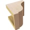 Ekena Millwork 5"W x 5"D x 5"H Wide Van Buren Rough Cedar Woodgrain TimberThane Corbel, Primed Tan CORUR05X05X05VANRCPR - alternate 6